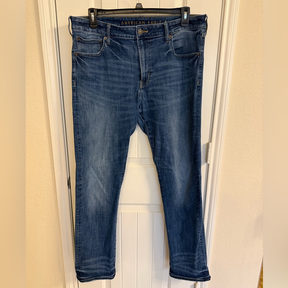 American Eagle Outfitters Dark Blue Straight Jeans 38x34